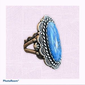 Carolyn Pollack Vintage Blue Gemstone Ring